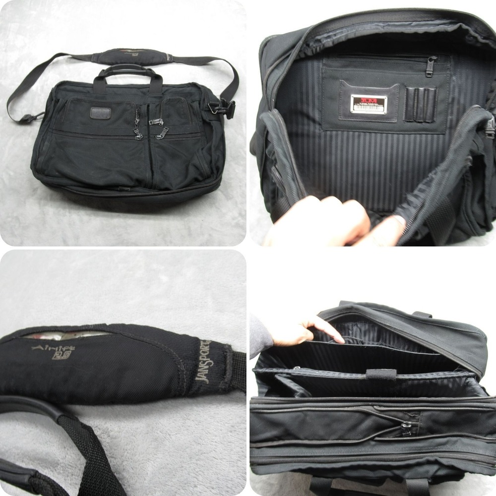 Tumi Expandable Organizer Computer‎ Briefcase Black Heavyweight Laptop 2621d3